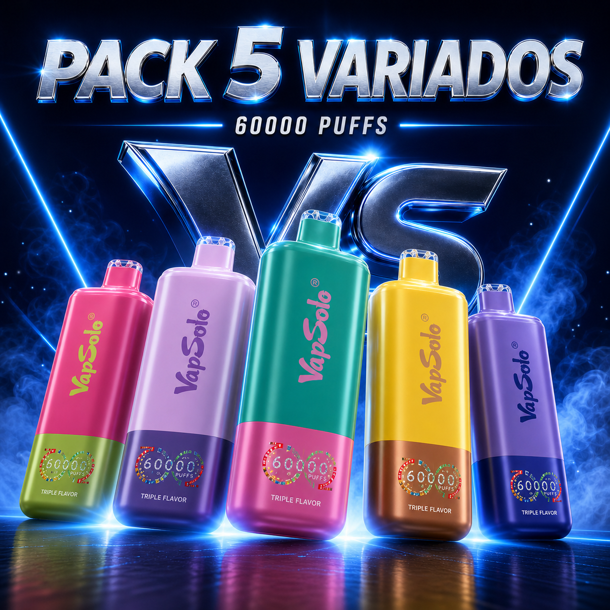 VAPSOLO TRIPLE SABOR PRO 60000 PUFFS