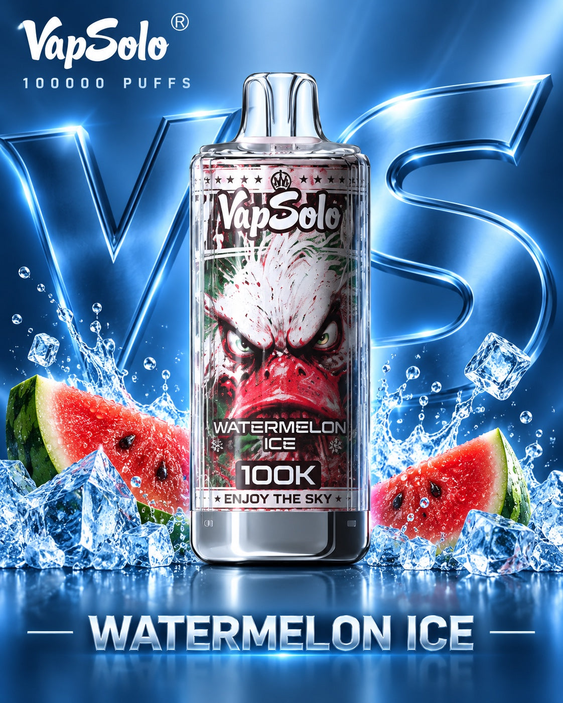 Vapsolo 100K 100000 puffs sabor Watermelon Ice