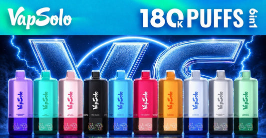 Vapsolo Sixer 180K vaper desechable 6 en 1 todos los sabores disponibles España