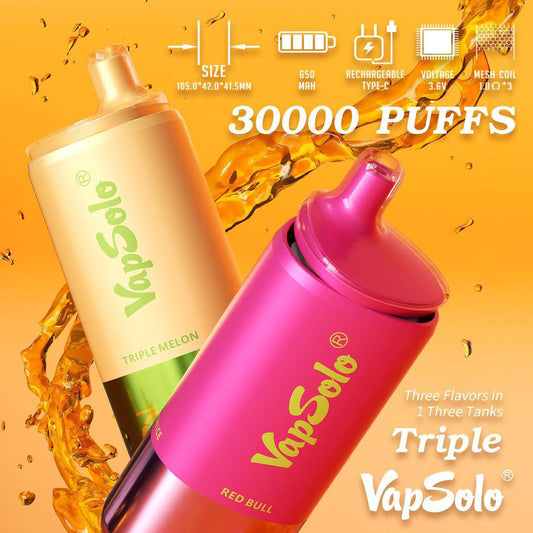 VAPSOLO 30000 PUFFS TRIPLE SABOR