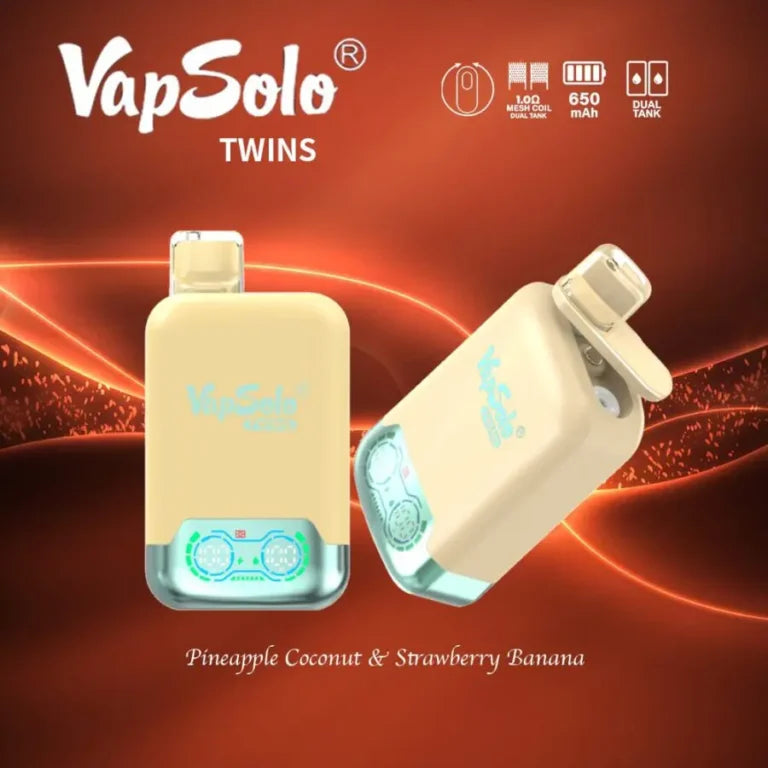 VAPSOLO TWINS 20000 PUFFS DOBLE SABOR