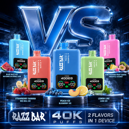 Razz Bar 40000 Puffs X2 | 20 Sabores 2 en 1