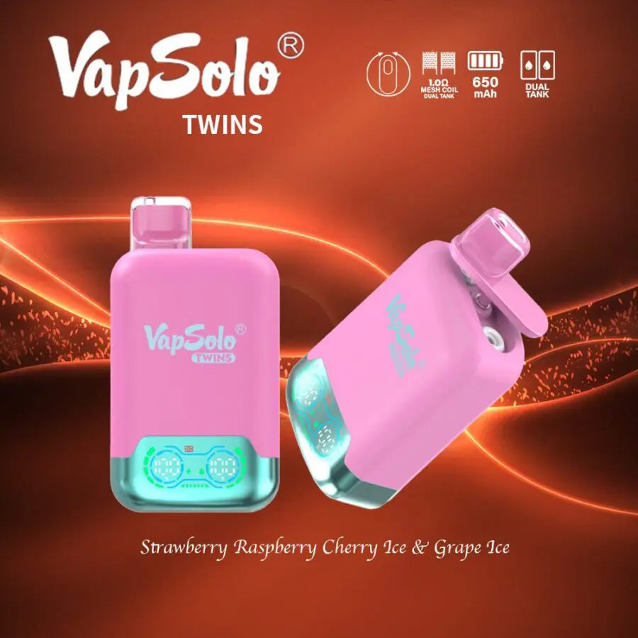 VAPSOLO TWINS 20000 PUFFS DOBLE SABOR