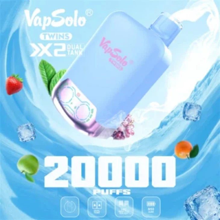 VAPSOLO TWINS 20000 PUFFS DOBLE SABOR