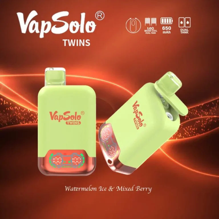 VAPSOLO TWINS 20000 PUFFS DOBLE SABOR