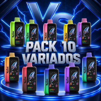 PACK 10 VARIADOS VAPSOLO 70K PUFFS MASTER DESECHABLE 10 SABORES DISPONIBLES 