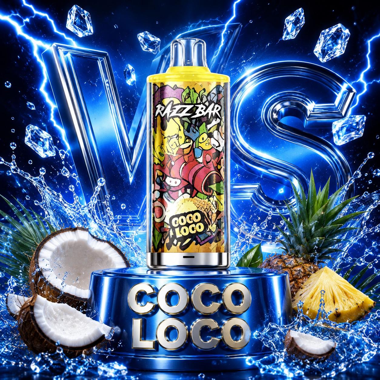 Razzbar 60K vape desechable sabor Coco Loco