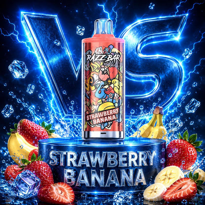 Razzbar 60K vape desechable sabor Strawberry Banana