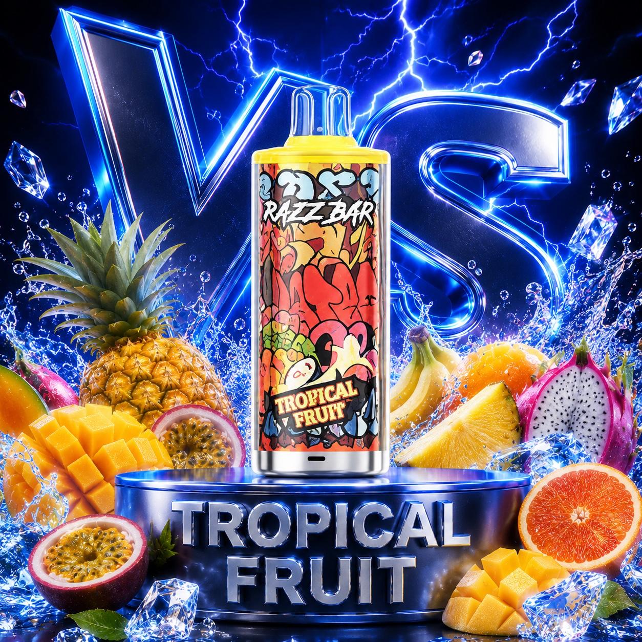 Razzbar 60K vape desechable sabor Tropical Fruit
