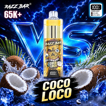 Razzbar 65K Plus Coco Loco vaper desechable recargable