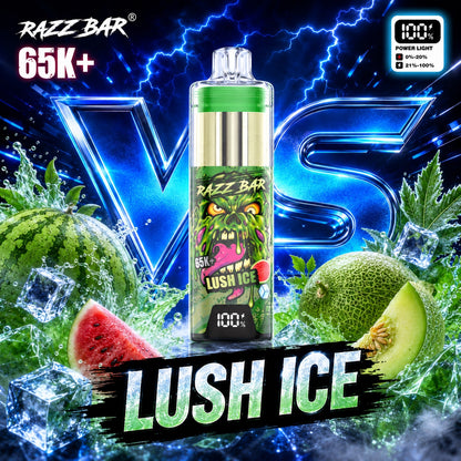 Razzbar 65K Plus Lush Ice vaper desechable recargable