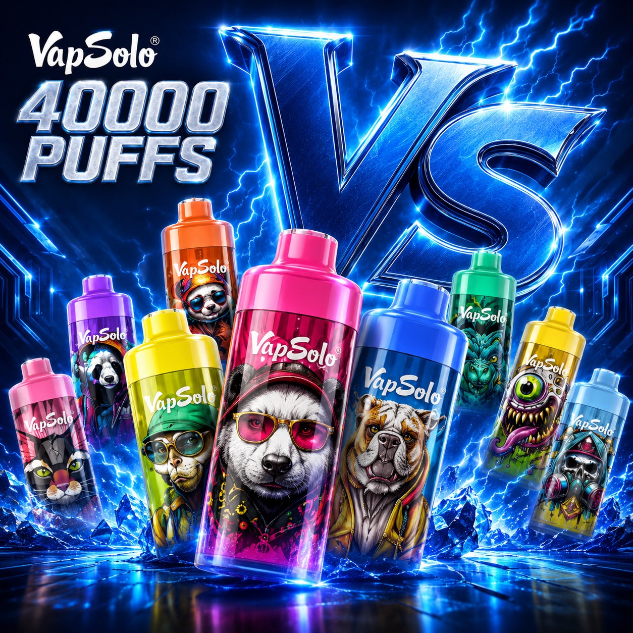 vapsolo 40k puffs desechable 20 sabores disponible