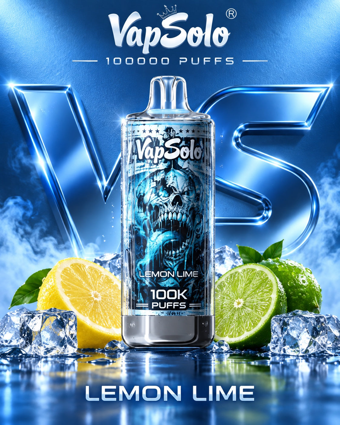 Vapsolo 100K 100000 puffs sabor Lemon Lime