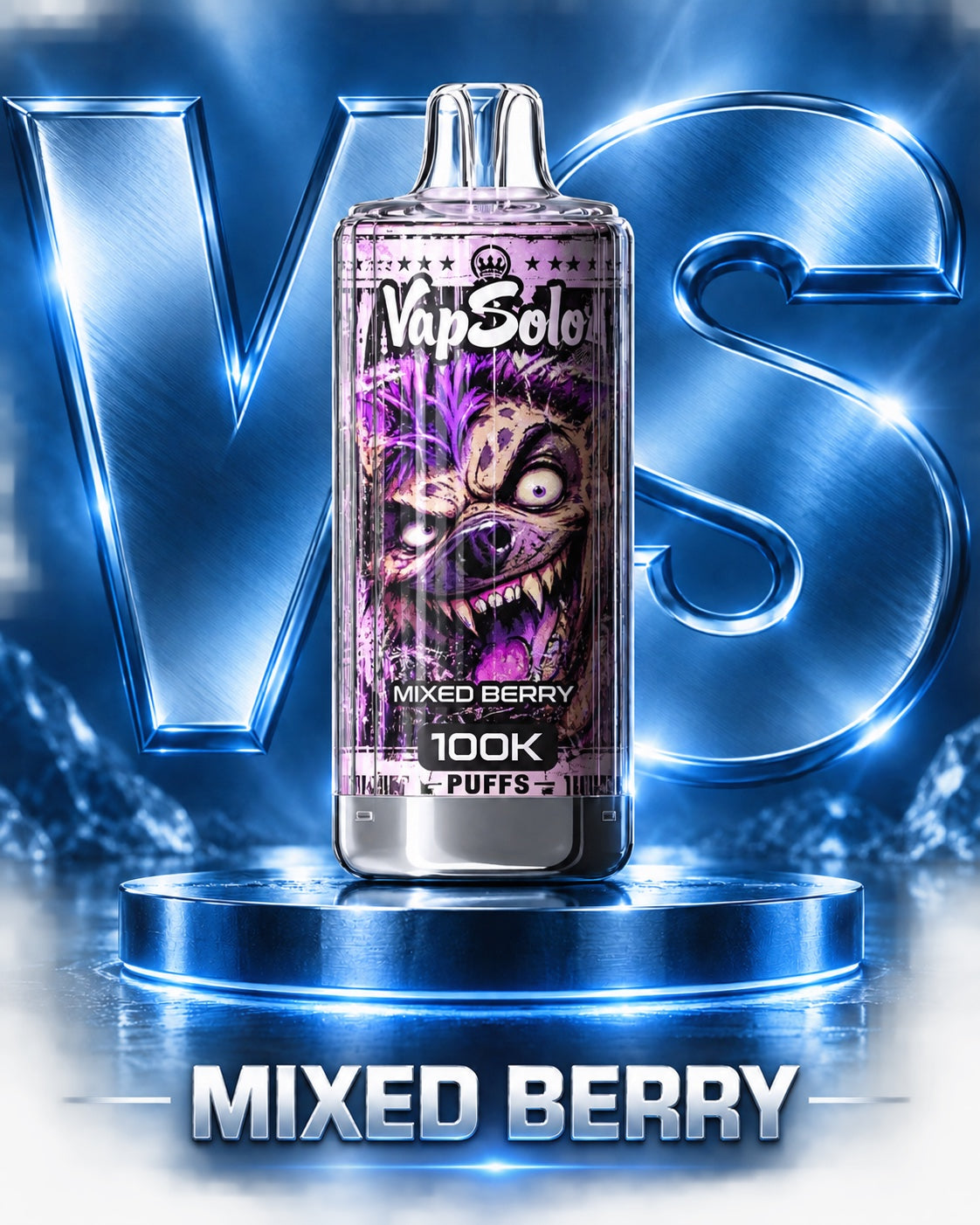  Vapsolo 100K 100000 puffs sabor Mixed Berry