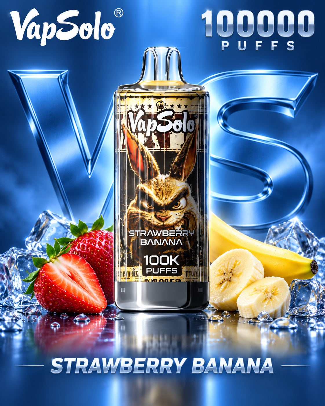 Vapsolo 100K 100000 puffs sabor Strawberry Banana