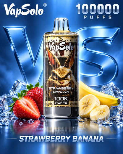 Vapsolo 100K 100000 puffs sabor Strawberry Banana
