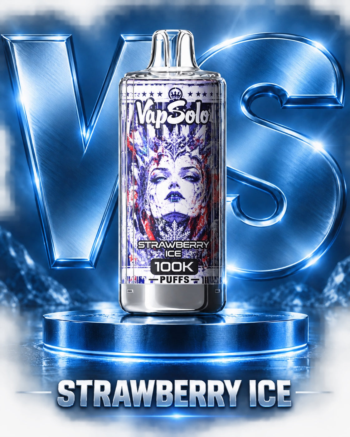   Vapsolo 100K 100000 puffs sabor Strawberry Ice