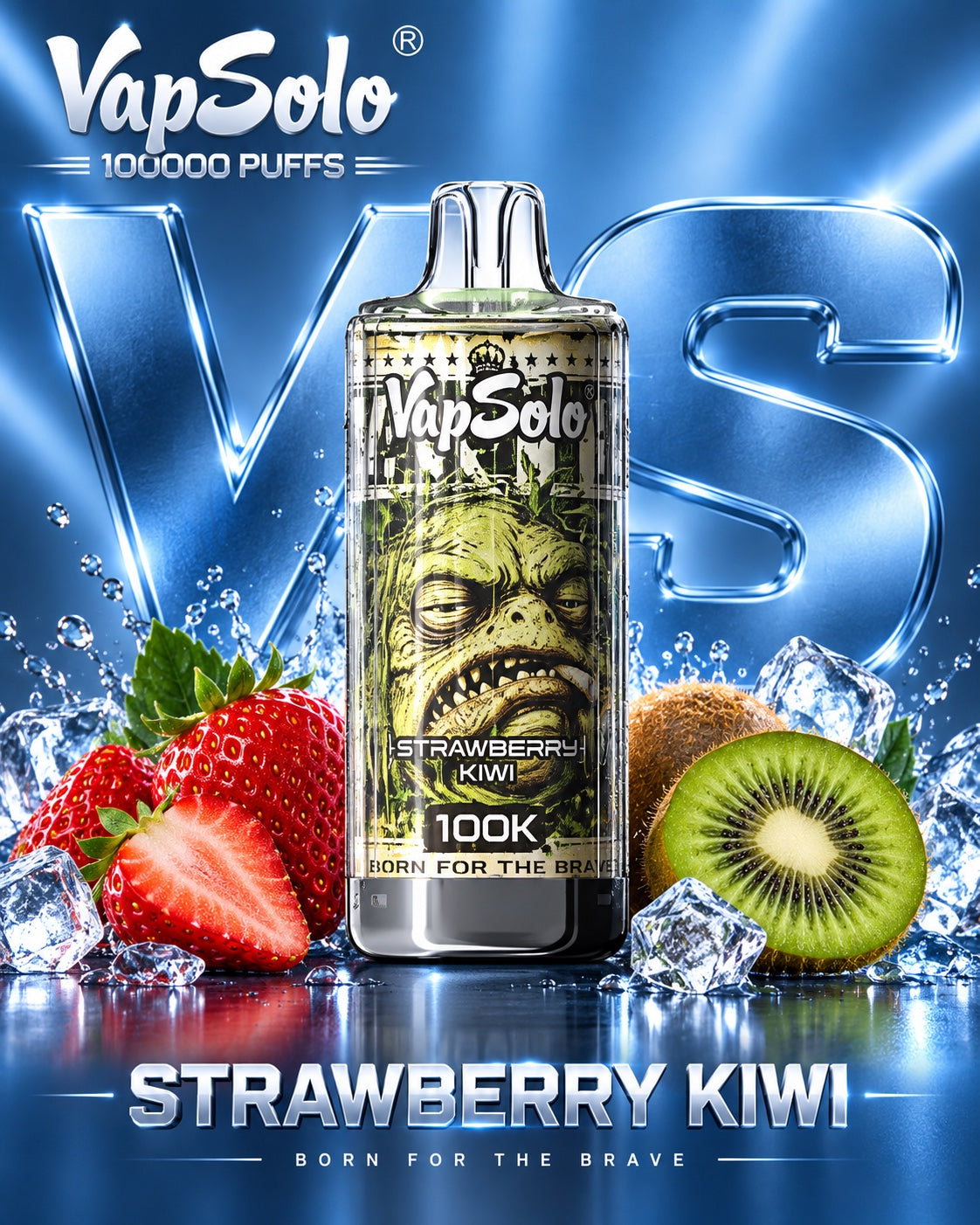  Vapsolo 100K 100000 puffs sabor Strawberry Kiwi