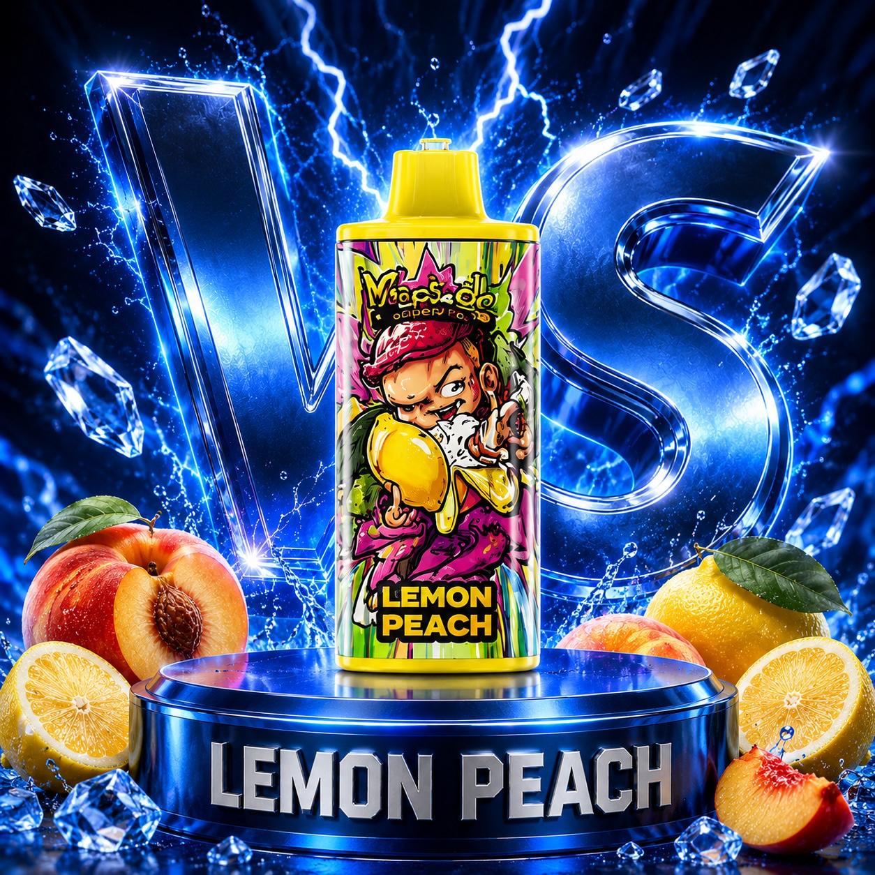 Vapsolo 30K Puffs vape desechable sabor Lemon Peach