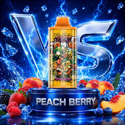 Vapsolo 30K Puffs vape desechable sabor Peach Berry
