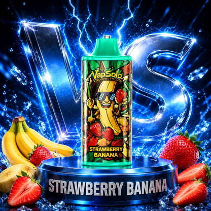 Vapsolo 30K Puffs vape desechable sabor Strawberry Banana