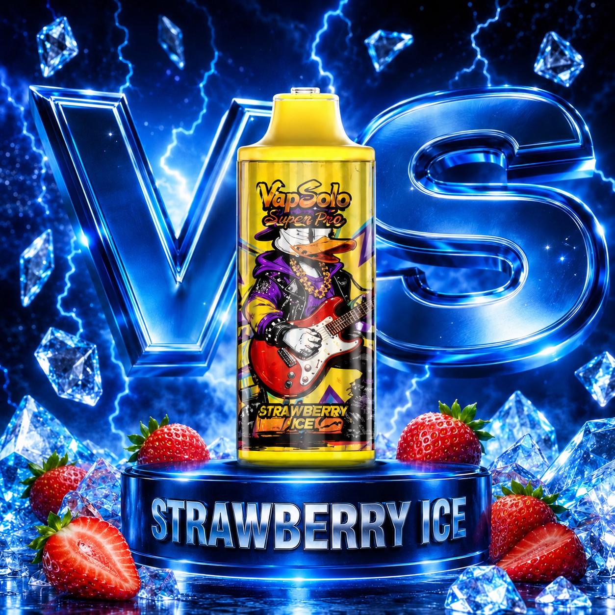 Vapsolo 30K Puffs vape desechable sabor Strawberry Ice
