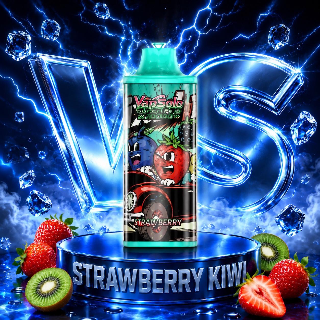 Vapsolo 30K Puffs vape desechable sabor Strawberry Kiwi