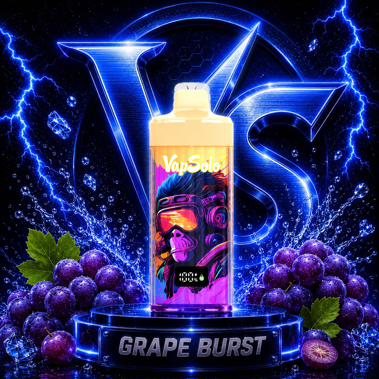 Vapsolo 40K Puffs sabor Grape Burst