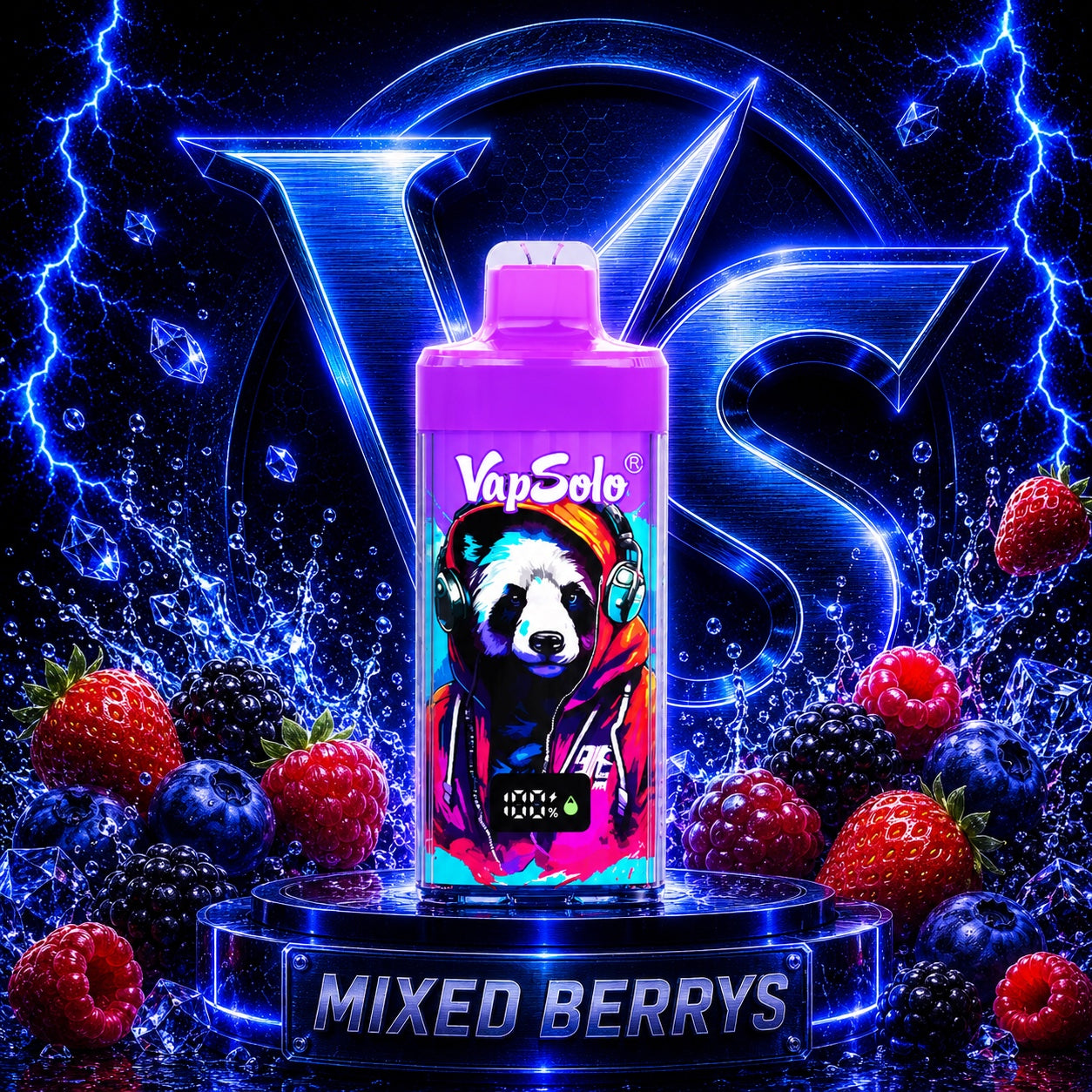 Vapsolo 40K Puffs sabor Mixed Berry