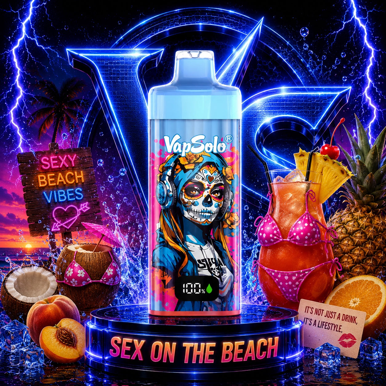 Vapsolo 40K Puffs sabor Sex On The Beach