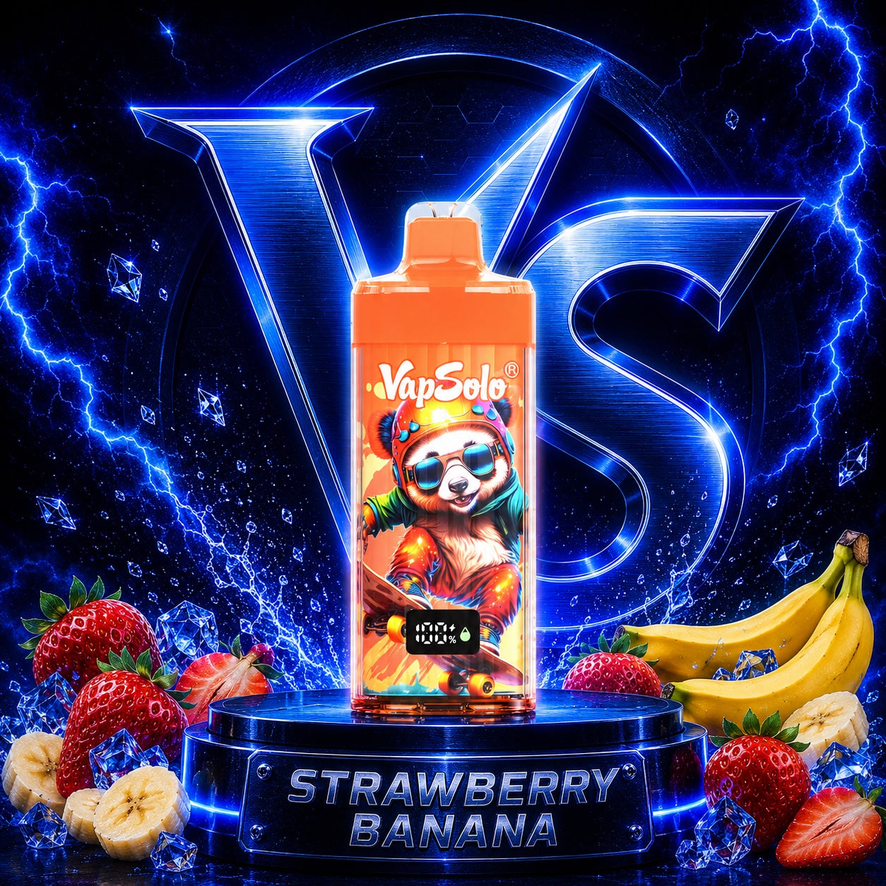 Vapsolo 40K Puffs sabor Strawberry Banana