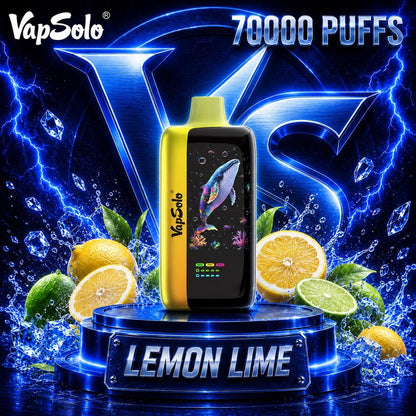 Vapsolo Master 70K Puffs vape desechable sabor Lemon Lime