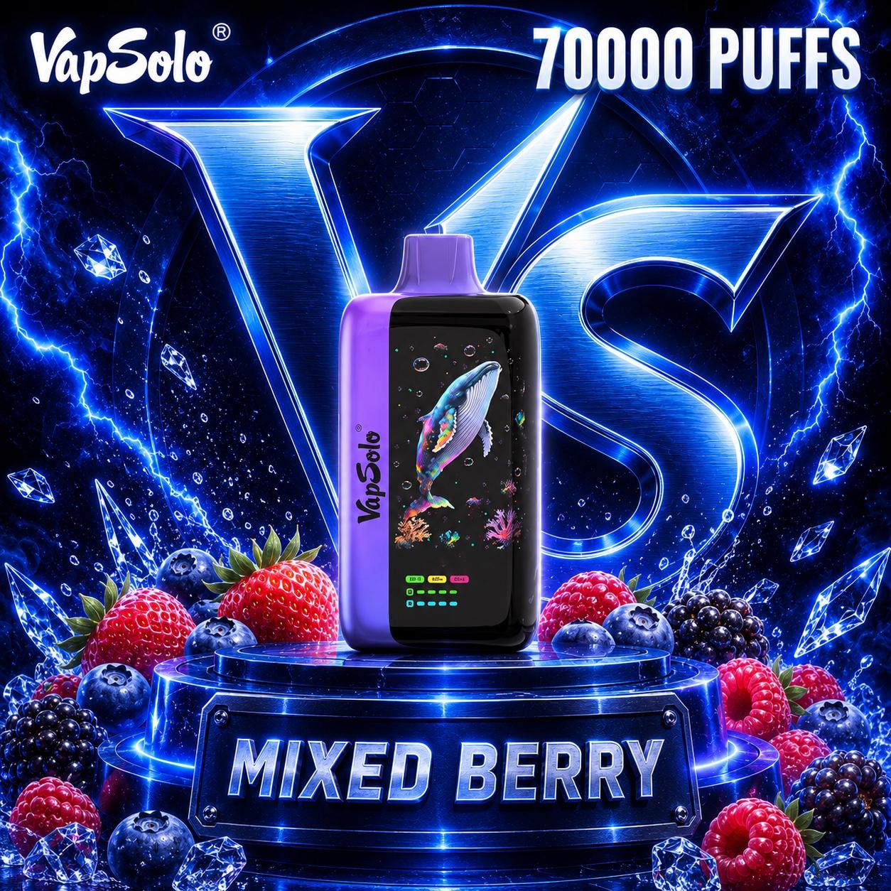 Vapsolo Master 70K Puffs vape desechable sabor Mixed Berry