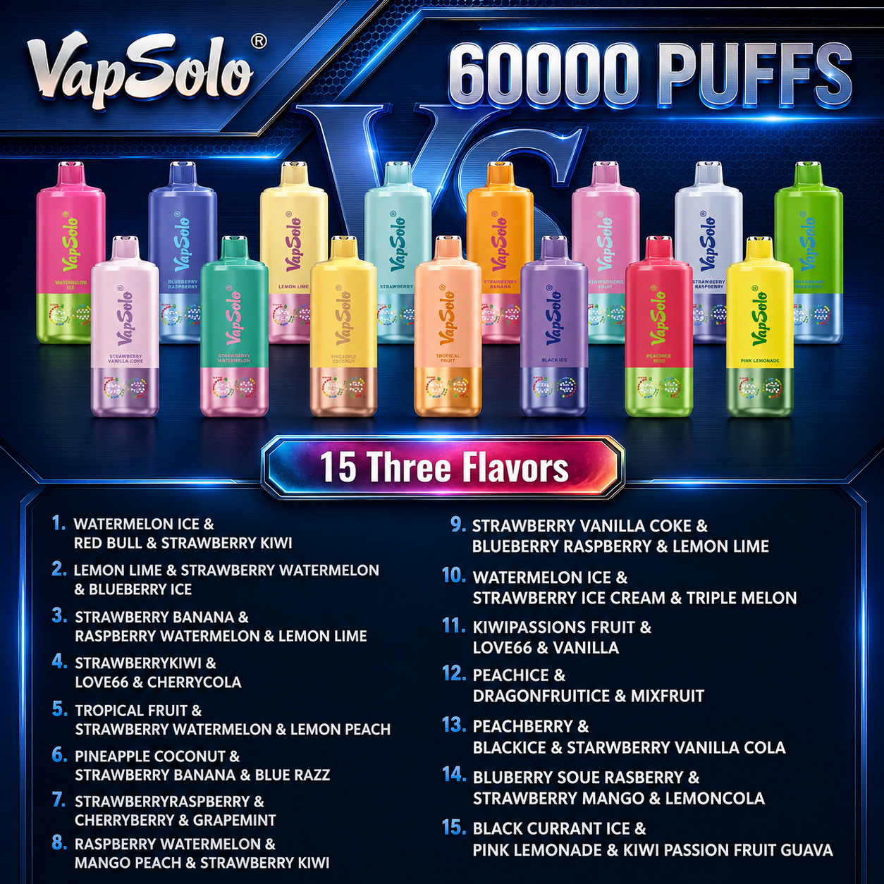 VAPSOLO 60K TRIPLESABOR CATALOGO